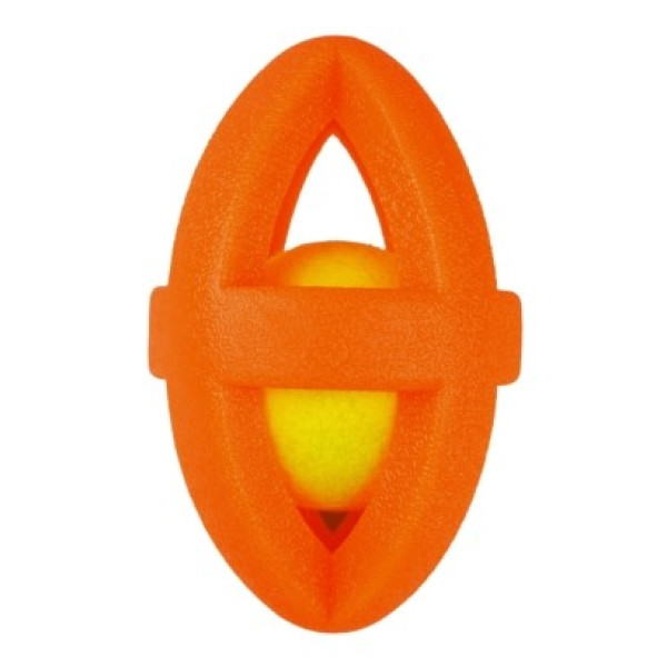 Pet Expert Ragbi tvrda guma so tenisko topche 14cm