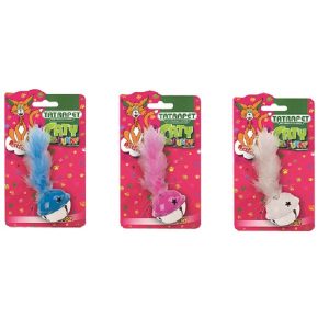 Tatrapet Играчка за мачка топче со ѕвонче ипердув 10цм